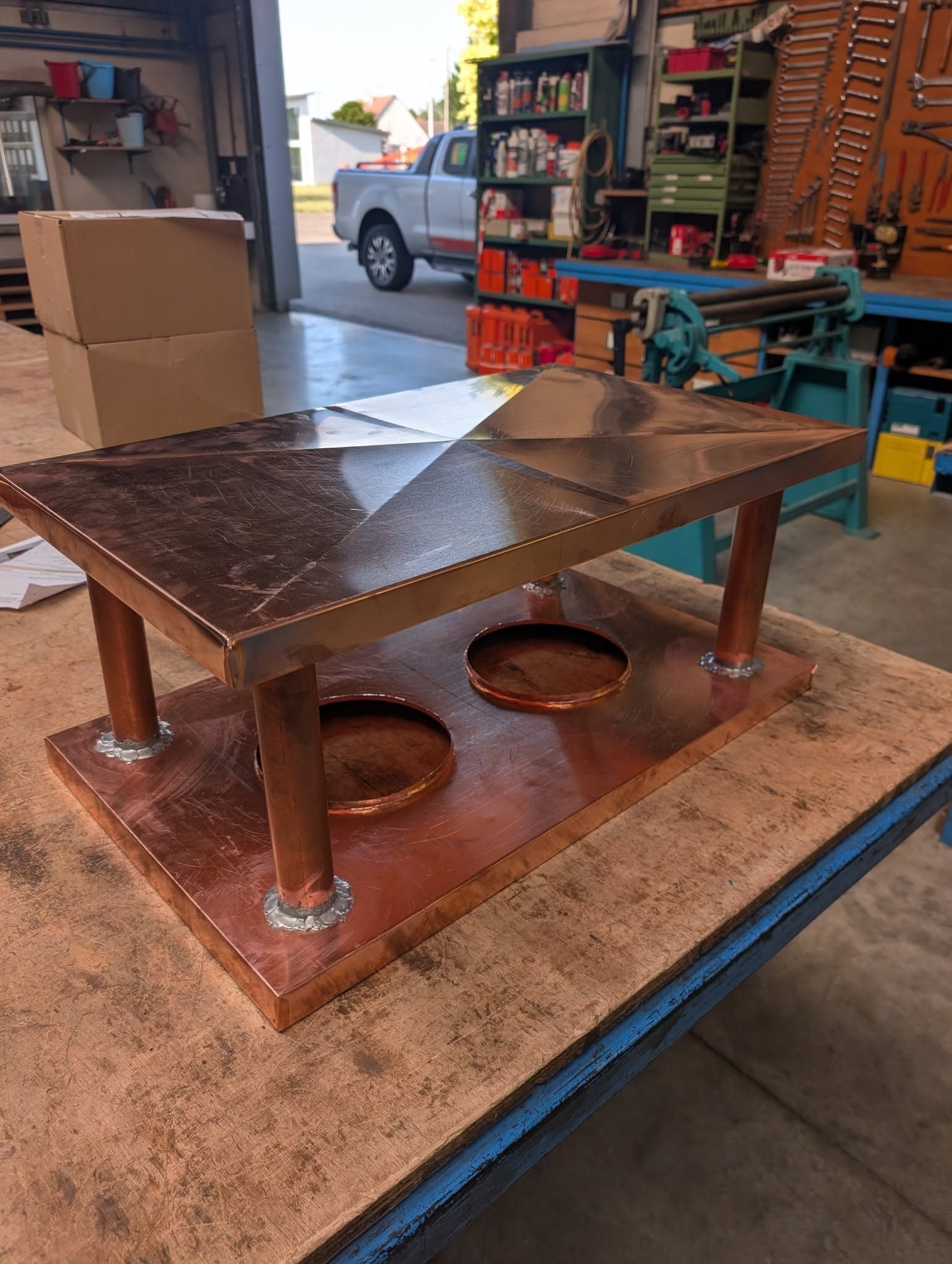 Pièce sur mesure en cuivre – Atelier de Wolfgantzen