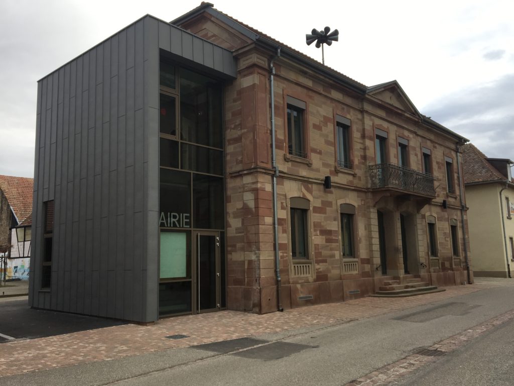 Bardage en zinc prêt de Colmar