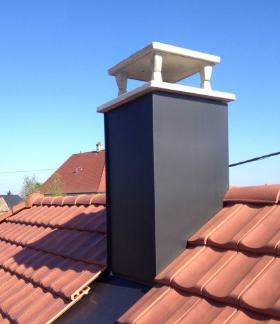 Habillage et abergement de cheminée colmar